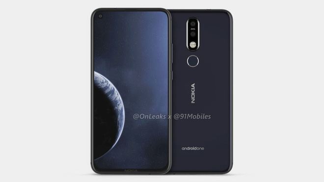 Nokia 8.1 Plus lộ
thiết kế hoàn chỉnh với màn hình đục lỗ, camera kép phía
sau
