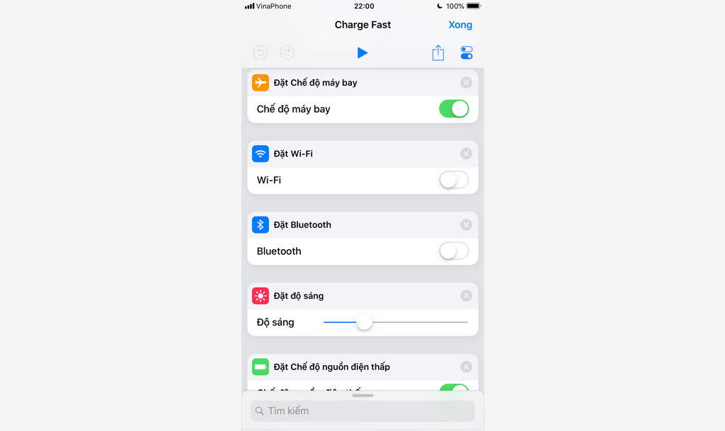 Hướng dẫn sử dụng
Charge Fast bằng Siri Shotcuts, giúp sạc nhanh iPhone khi
cần thiết mà không cần phụ kiện hỗ trợ
