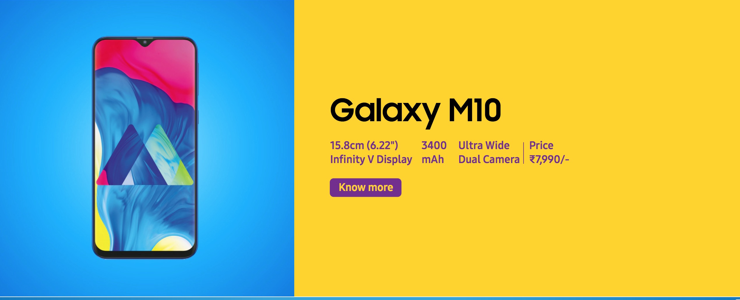 Samsung ra mắt Galaxy
M10 và M20: Màn hình Infinity-V, camera kép góc rộng, giá từ
2.6 triệu