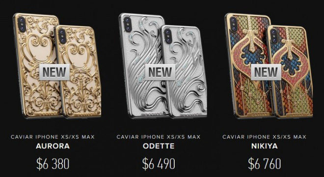 Caviar ra mắt bộ sưu tập iPhone XS, XS Max xa xỉ mới làm quà 8/3 cho chị em, giá từ 148 triệu đồng