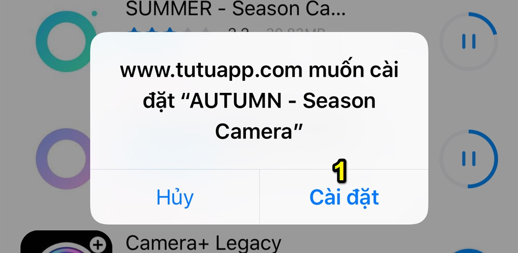 Hướng dẫn tải về miễn
phí bộ ứng dụng Season Camera dành cho iPhone
