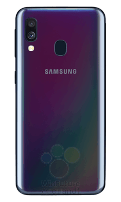 Samsung Galaxy A40 lộ
thiết kế với màn hình Infinity-U, 2 camera sau, ra mắt vào
ngày 10/4?