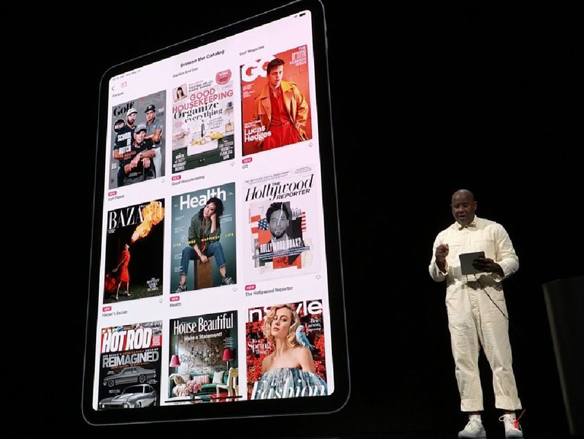 Apple ra mắt dịch vụ
Apple News Plus với 300 tạp chí hàng đầu, giá thuê bao 9,99
USD/tháng
