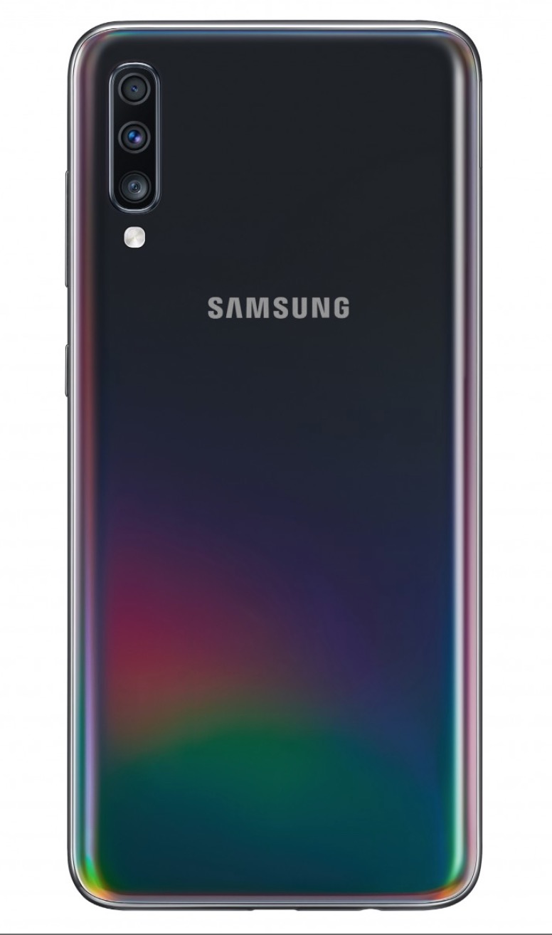 Samsung Galaxy A70 lộ diện với màn hình AMOLED
6,7 inch Infinity-U, cảm biến vân tay dưới màn hình, 3
camera sau và pin 4.500 mAh