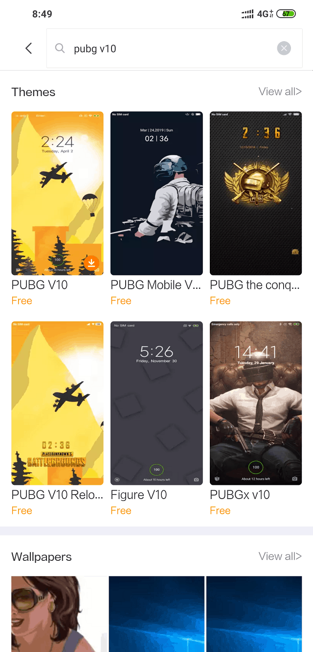 PubG V10: Bộ theme
cực đẹp về chủ đề game PUBG Mobile cho smartphone Xiaomi