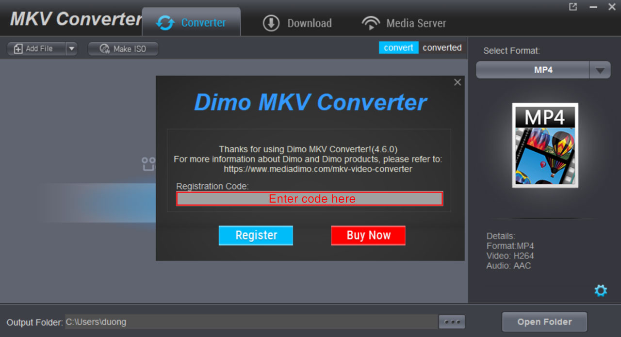 Dimo MKV Video
Converter: Công cụ hỗ trợ chuyển đổi định dạng file video,
tải video từ Youtube, Facebook, Vimeo đang miễn phí bản
quyền trị giá 59.95 USD