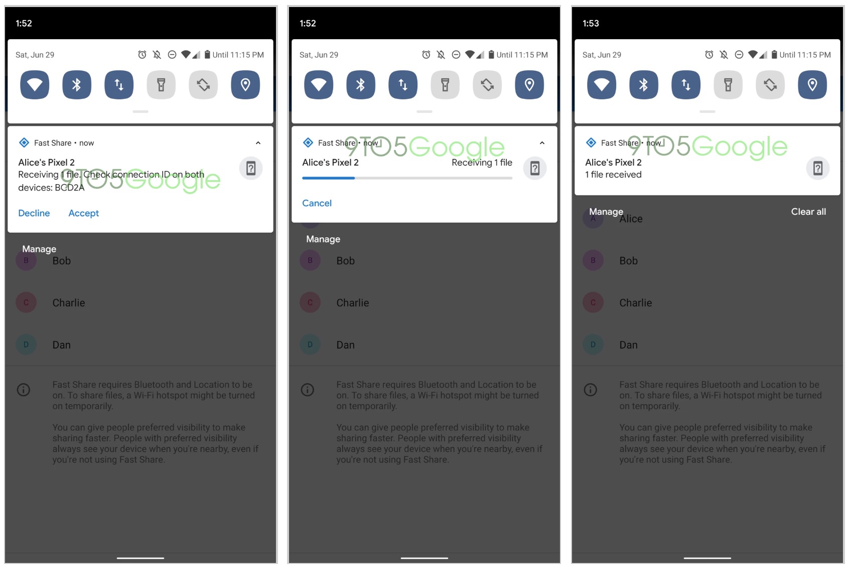 Fast Share: Google sẽ
mang tính năng tương tự Apple AirDrop lên Android