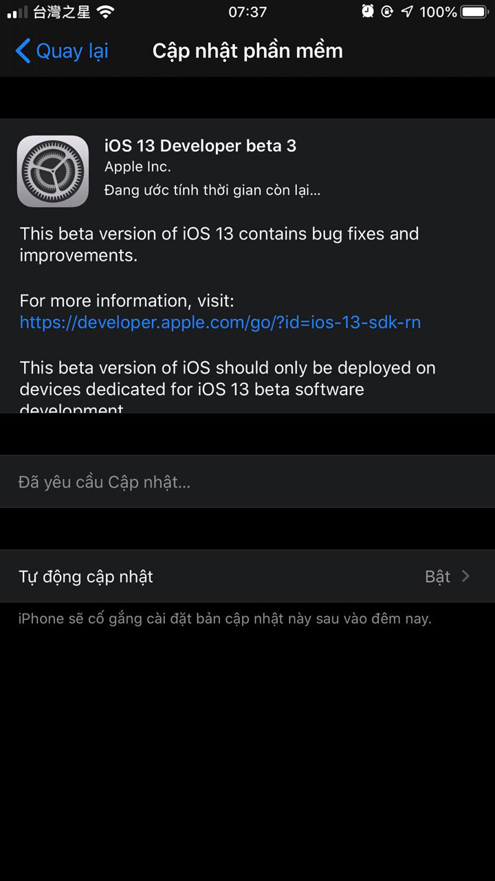 Apple đã phát hành
iOS 13 và iPadOS Public Beta 2 + Developer Beta 3 cho cả
iPhone 7 và 7 Plus, anh em lên ngay nhé