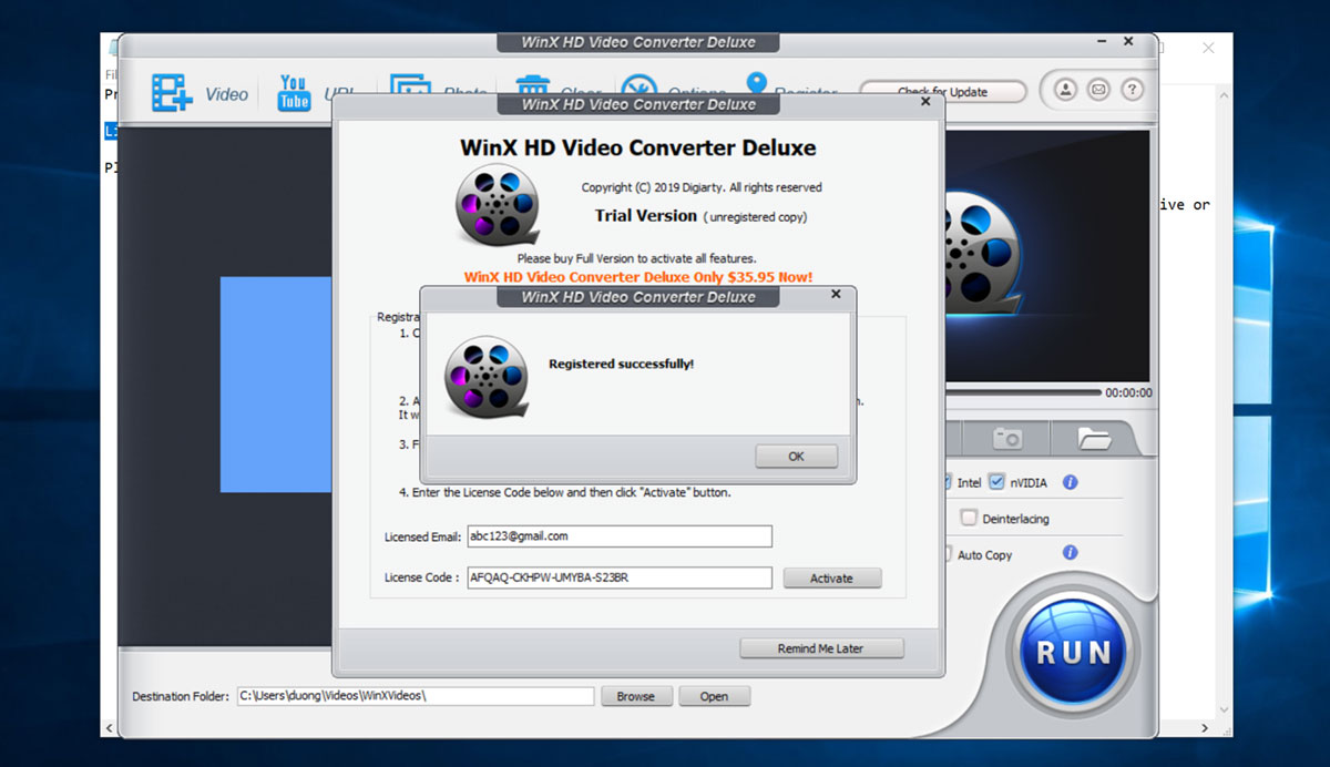 WinX HD Video
Converter Deluxe: Phần mềm xử lý video trị giá 59.95 USD
đang miễn phí bản quyền, mời anh em tải về