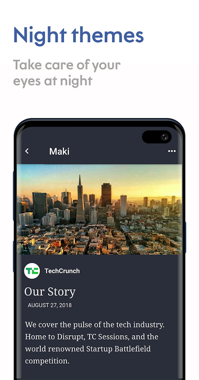 Mời tải về Maki Plus, phiên bản Facebook Lite hỗ trợ
chặn quảng cáo, dark mode và nhiều tính năng hữu ích khác
đang miễn phí trên Play Store
