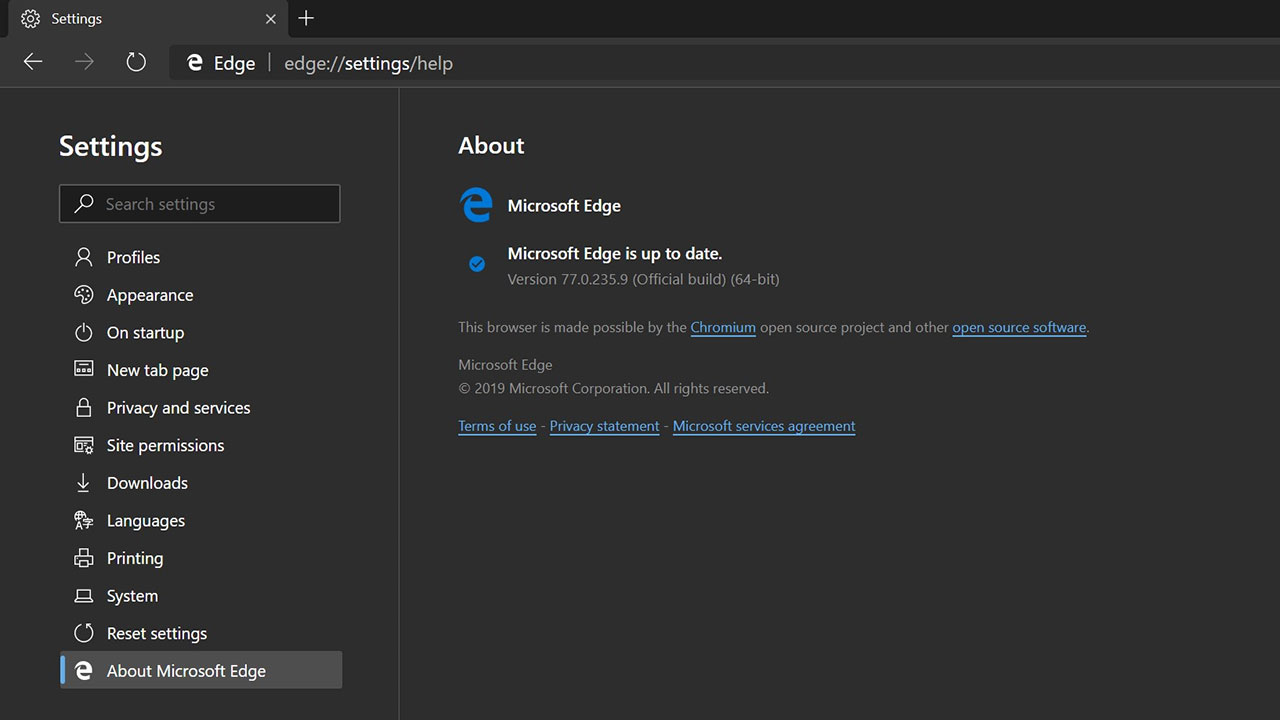 Microsoft Edge Stable 114.0.1823.51 downloading