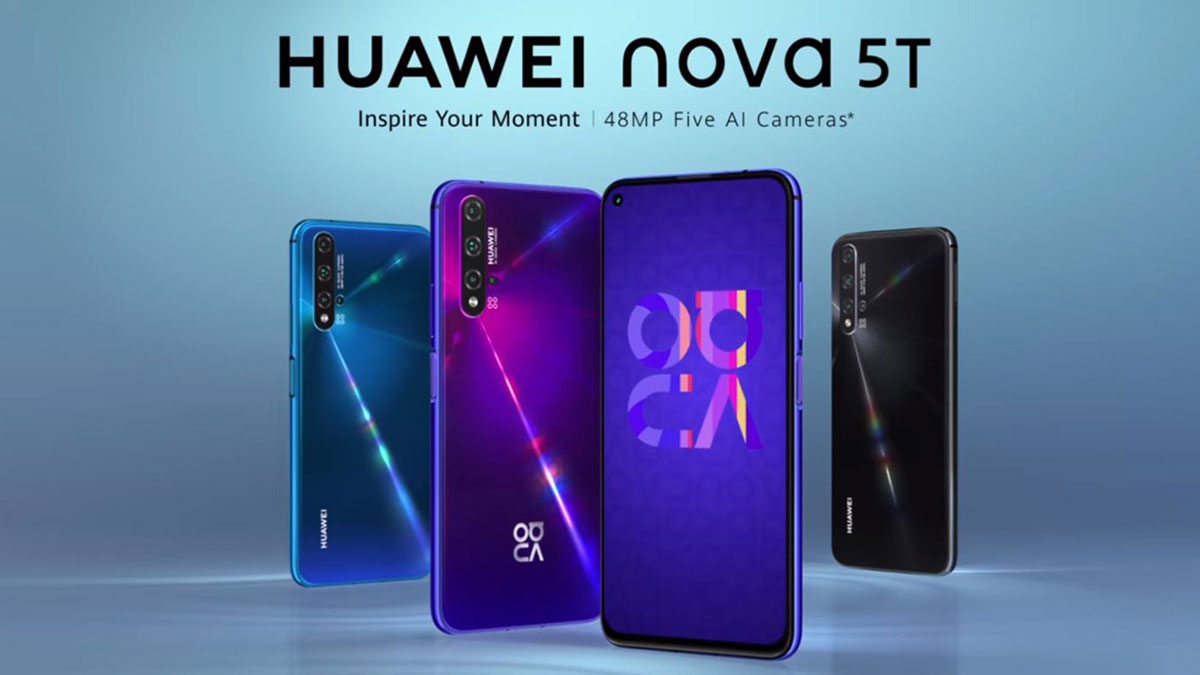 Huawei ra mắt Nova 5T
với chip Kirin 980, màn hình đục lỗ, RAM 8GB, 4 camera sau,
giá 379 USD