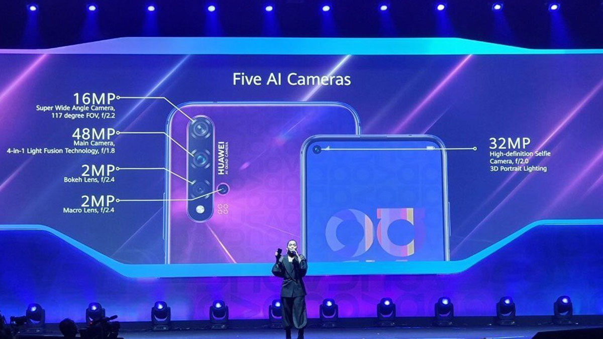 Huawei ra mắt Nova 5T
với chip Kirin 980, màn hình đục lỗ, RAM 8GB, 4 camera sau,
giá 379 USD
