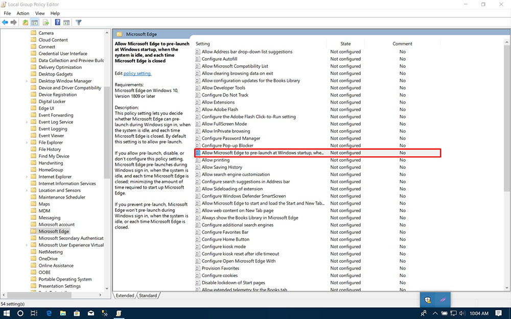 Hướng dẫn tắt hoàn
toàn hoạt động nền của Microsoft Edge trong quá trình khởi
động Windows 10