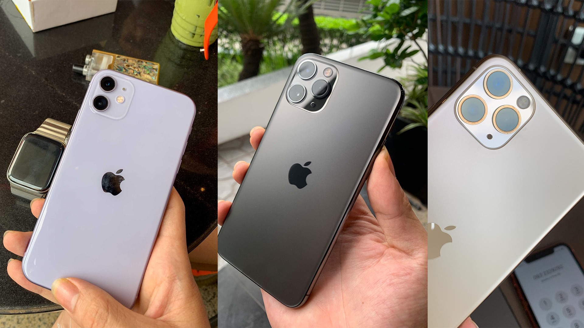 Trên tay bộ 3 iPhone 11, iPhone 11 Pro và iPhone 11 Pro Max tại Việt Nam