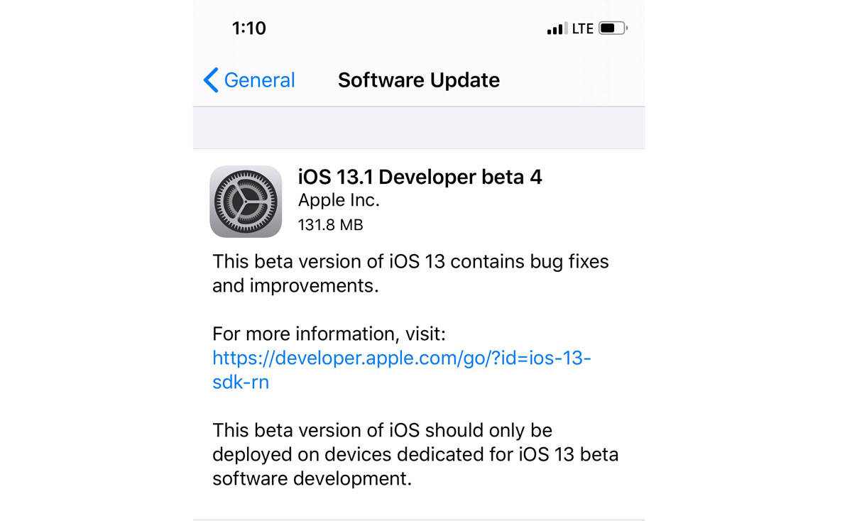Đã có iPadOS và iOS
13.1 beta 4, mời các bạn cập nhật để trải nghiệm những tính
năng mới