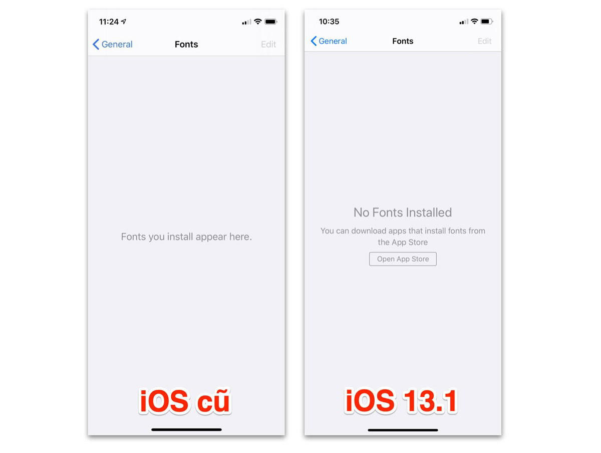 iOS 13.1: Tổng hợp
những thay đổi và tính năng mới, những cải tiến, sửa lỗi
trên phiên bản trước