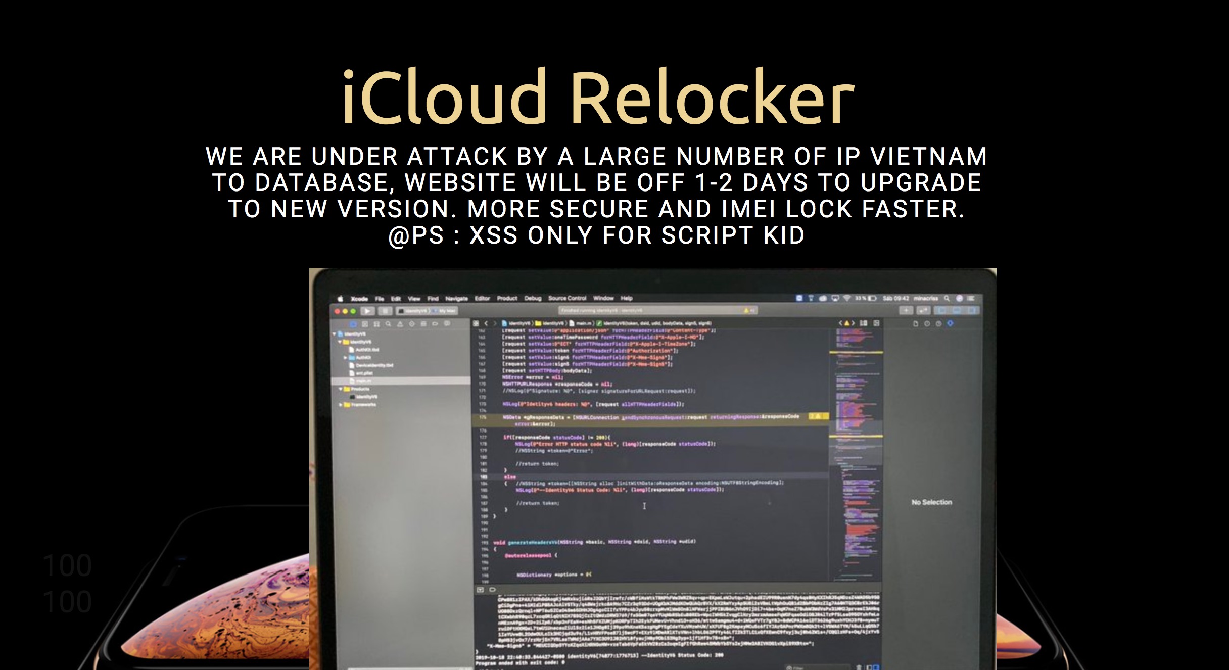 Website công cụ relock iPhone đã bị hack bởi hacker Việt Nam