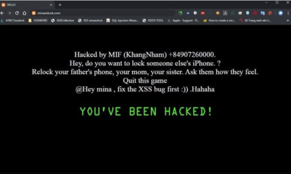 Website công cụ
relock iPhone đã bị hack bởi hacker Việt Nam