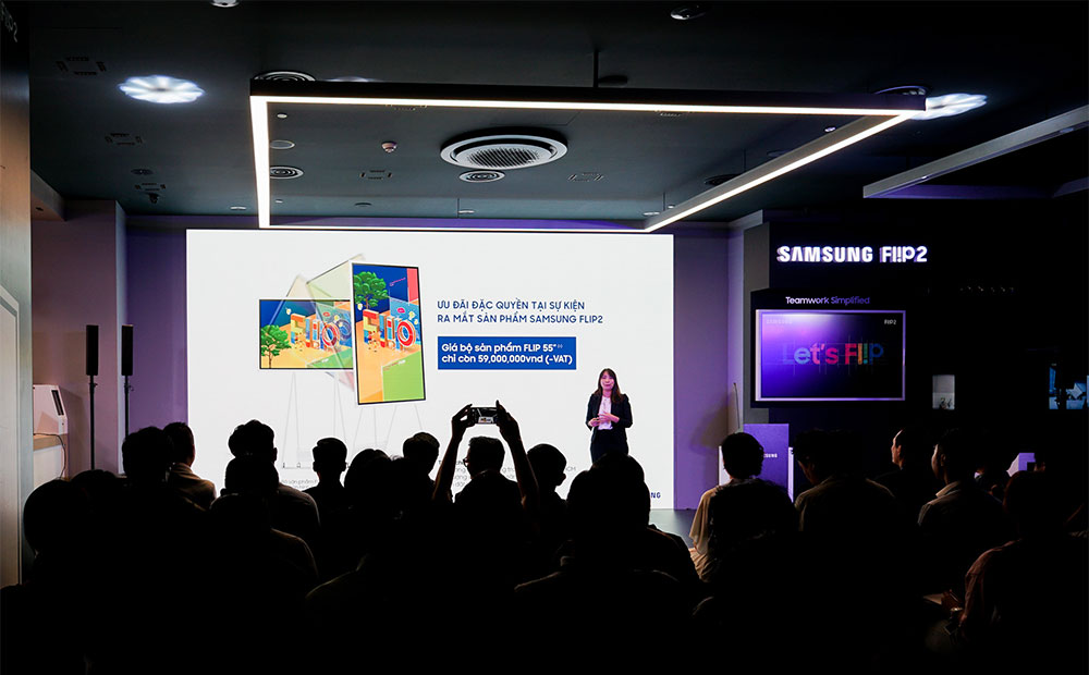 Samsung chính thức ra mắt Flip 2 tại Việt Nam:
Bảng tương tác đa chức năng, kết nối đa dạng, kích thước lớn
và nhiều tính năng tương tác