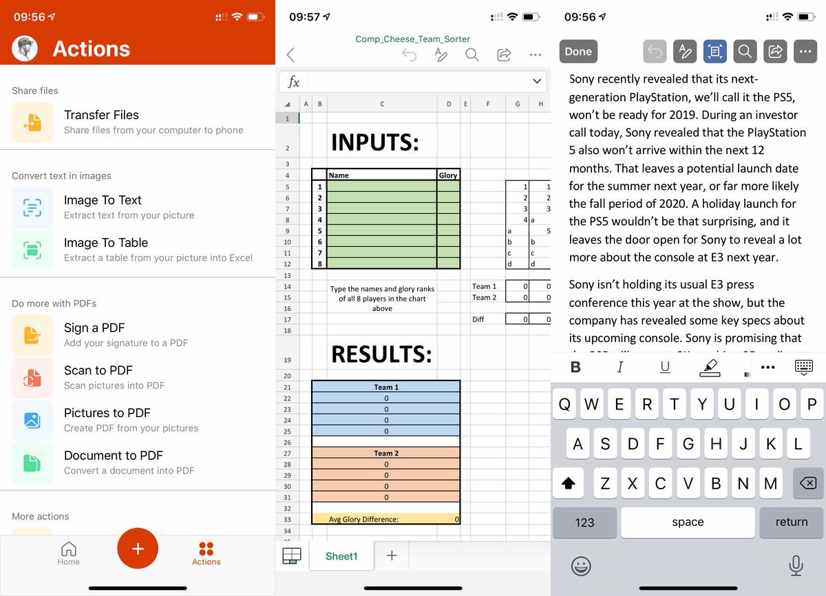 Microsoft hợp nhất
Word, Excel, PowerPoint trong một ứng dụng Office 'All
In One' trên iOS và Android