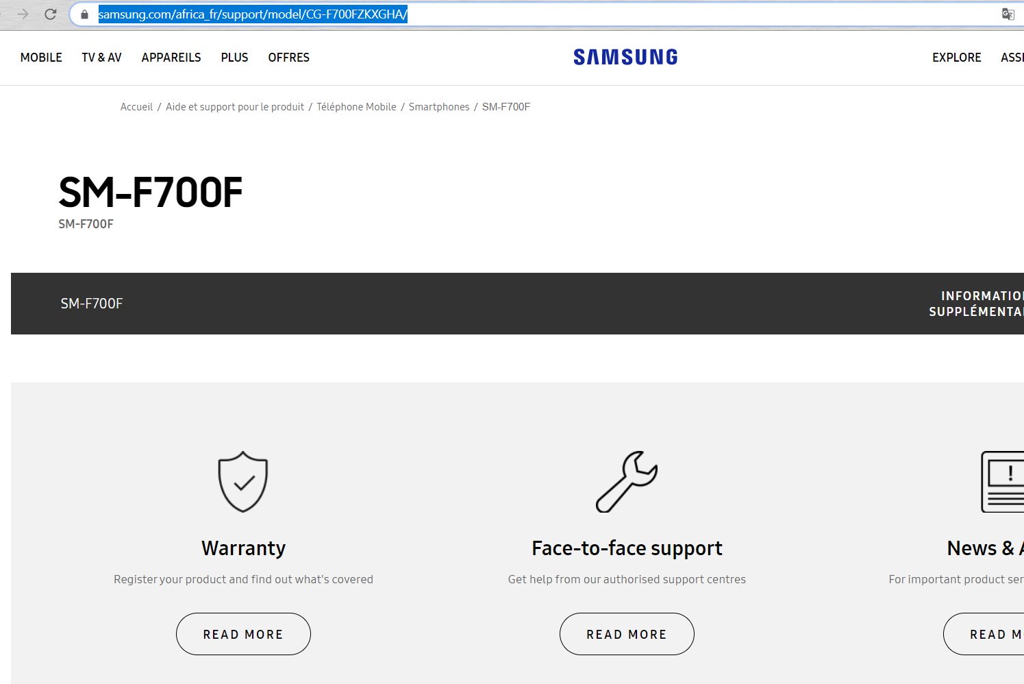 Bất ngờ xuất hiện
trang hỗ trợ Galaxy Fold 2 xuất hiện trên website của
Samsung