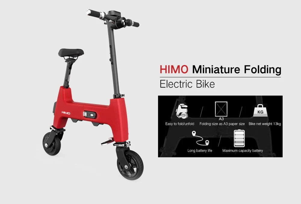 Xiaomi ra mắt xe máy
điện Himo H1, với khả năng có thể gập gọn lại chỉ bằng tờ
giấy A3