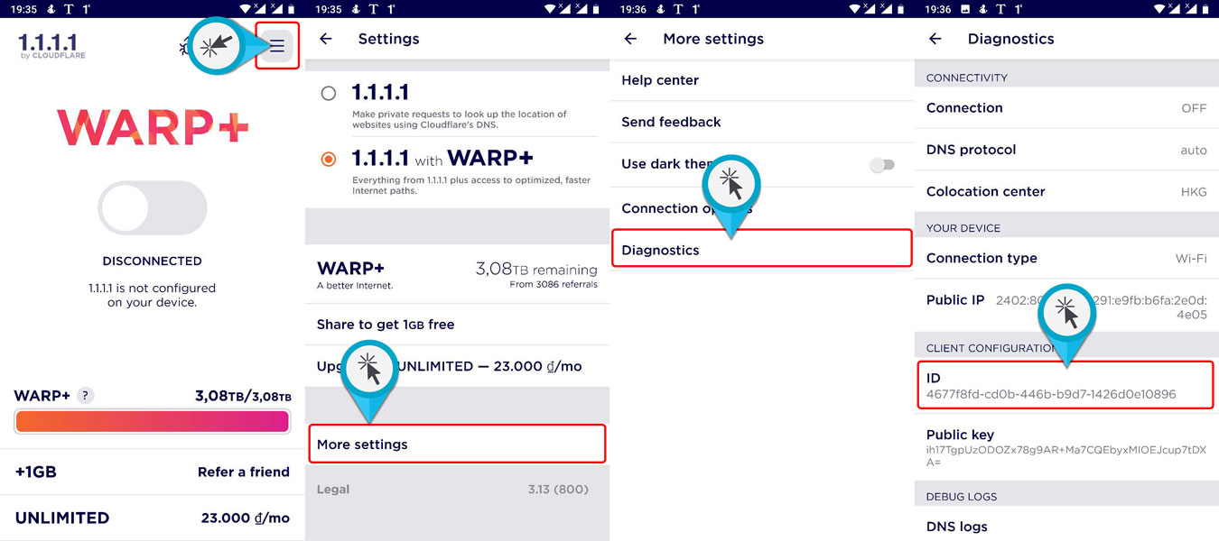 Warp+ VPN (1.1.1.1)
dịch vụ VPN miễn phí, sử dụng ngay không cần đăng ký tài
khoản, tăng data không giới hạn