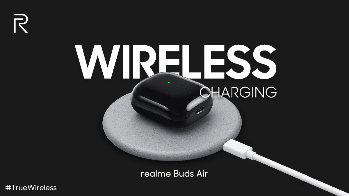 Realme ra mắt tai
nghe true wireless với thiết kế giống Airpods, tích hợp
Bluetooth 5.0 và case có sạc không dây
