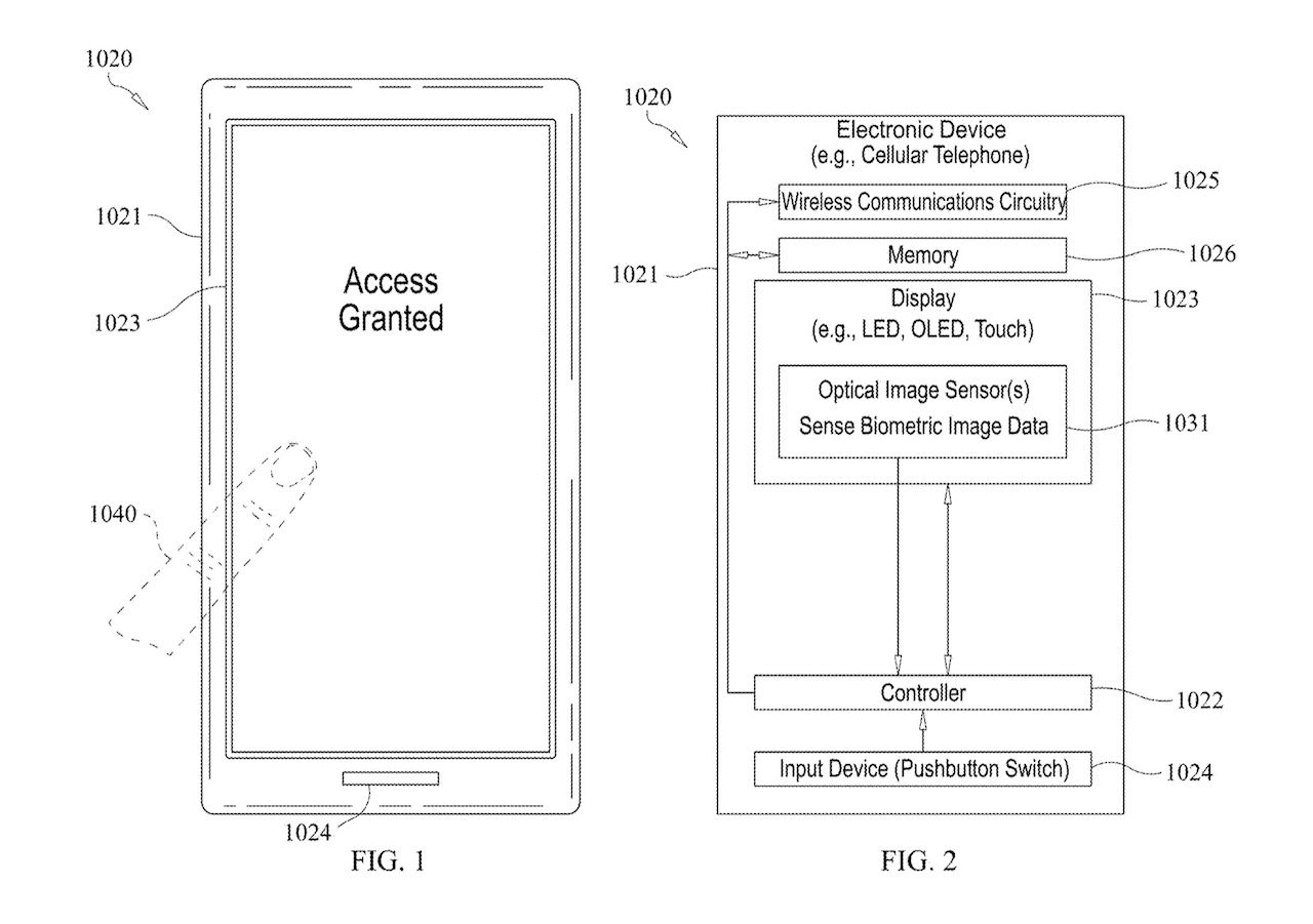 Apple được cấp bằng
sáng chế cảm biến vân tay Touch ID trong màn hình, sẽ xuất
hiện trên iPhone 2021?