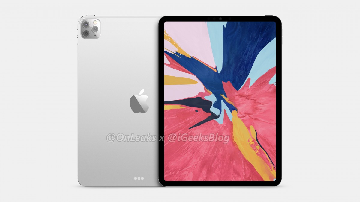 iPad Pro 2020 lộ ảnh render với thiết kế 3
camera tương tự iPhone 11 Pro