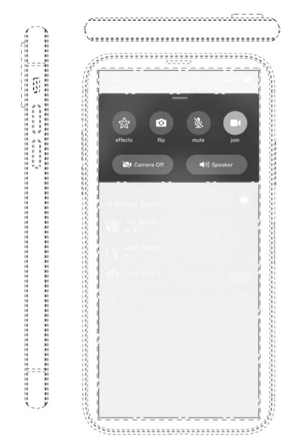 Xuất hiện bằng sáng
chế mới của Apple: iPhone mới với màn hình tràn viền không
có tai thỏ