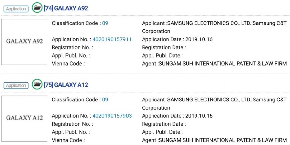 Samsung đăng ký tên thương hiệu cho 9 chiếc smartphone
thuộc dòng Galaxy A series