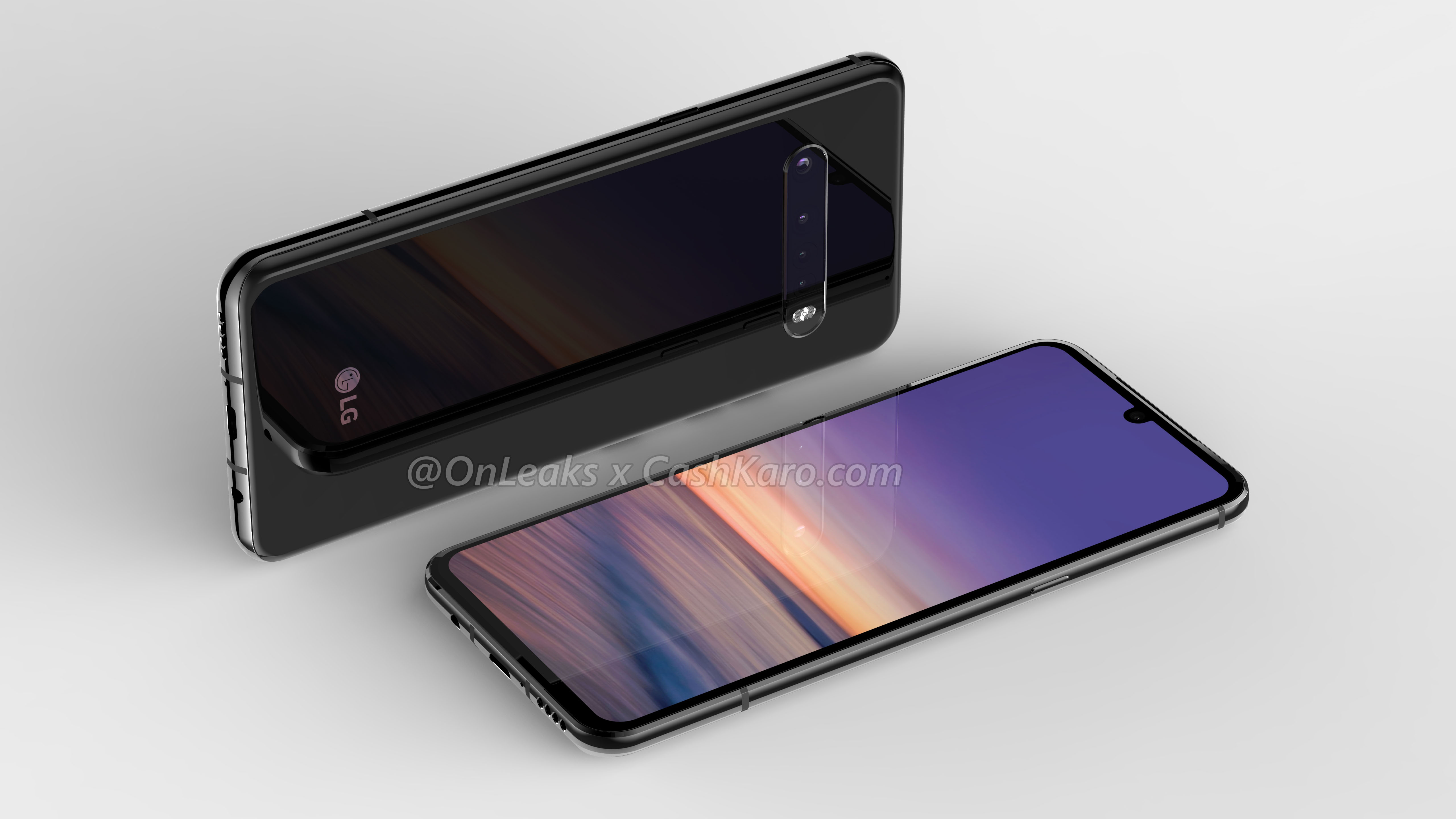LG G9 lộ ảnh render
với thiết kế màn hình giọt nước, vân tay trong màn hình, 4
camera sau, có jack 3.5mm