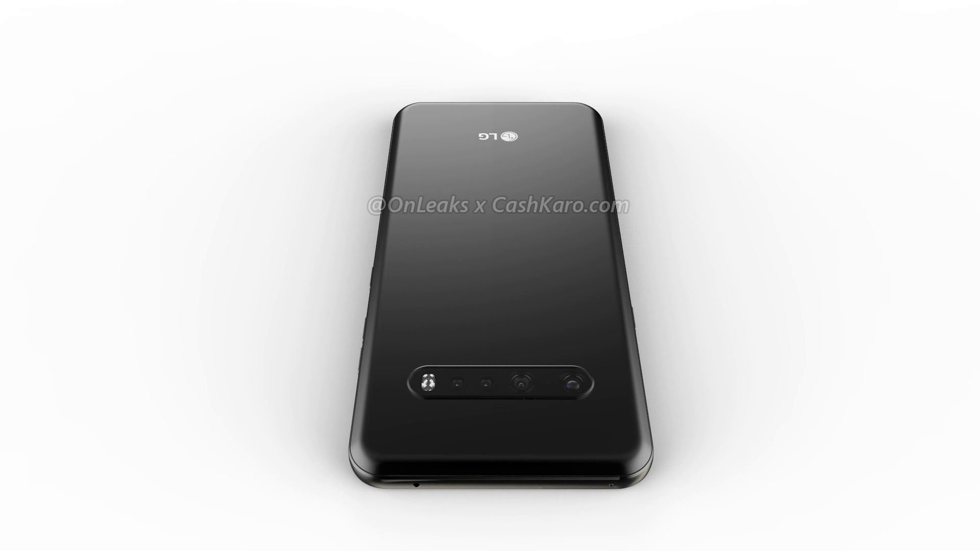 LG G9 lộ ảnh render với thiết kế màn hình giọt
nước, vân tay trong màn hình, 4 camera sau, có jack 3.5mm