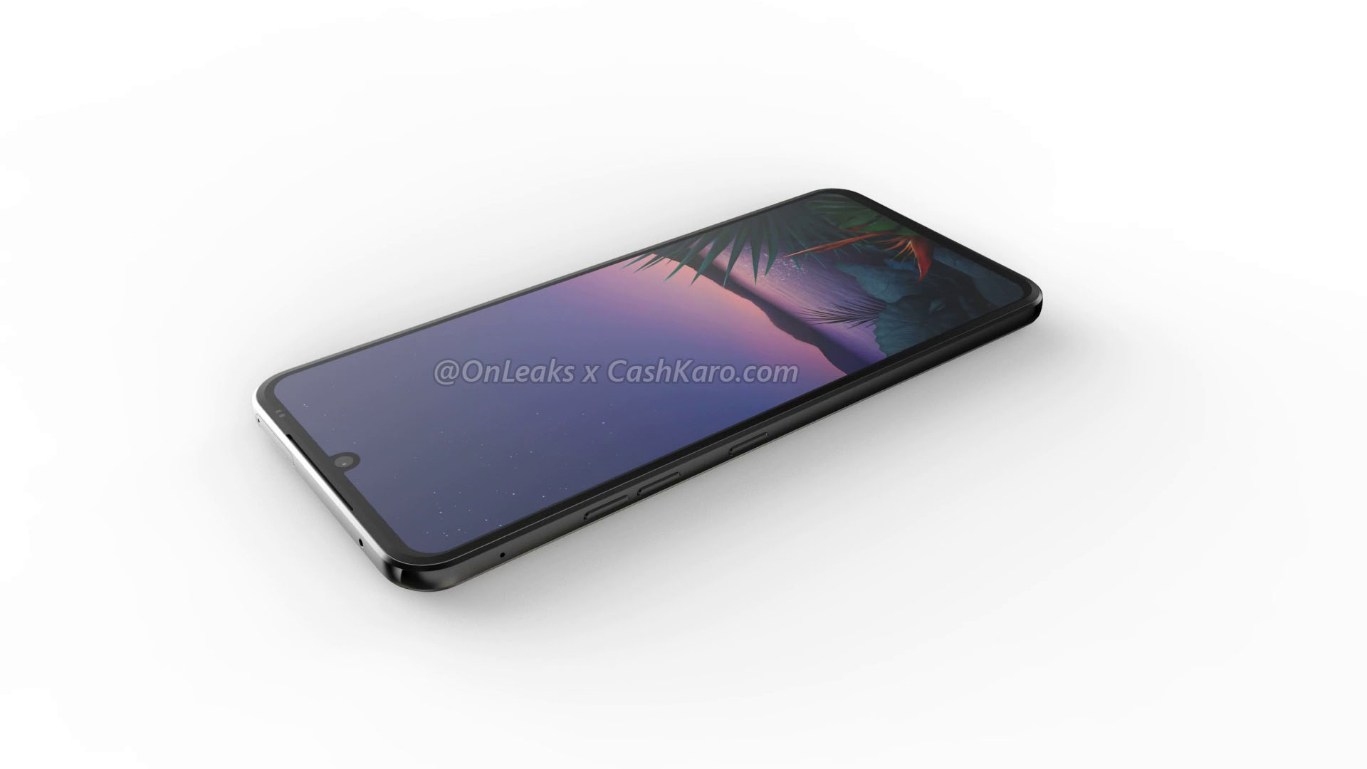 LG G9 lộ ảnh render với thiết kế màn hình giọt
nước, vân tay trong màn hình, 4 camera sau, có jack 3.5mm