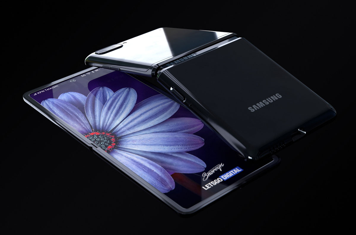 Cùng chiêm ngưỡng
Galaxy Z Flip sắp ra mắt với thiết kế gập vỏ sò qua loạt ảnh
render