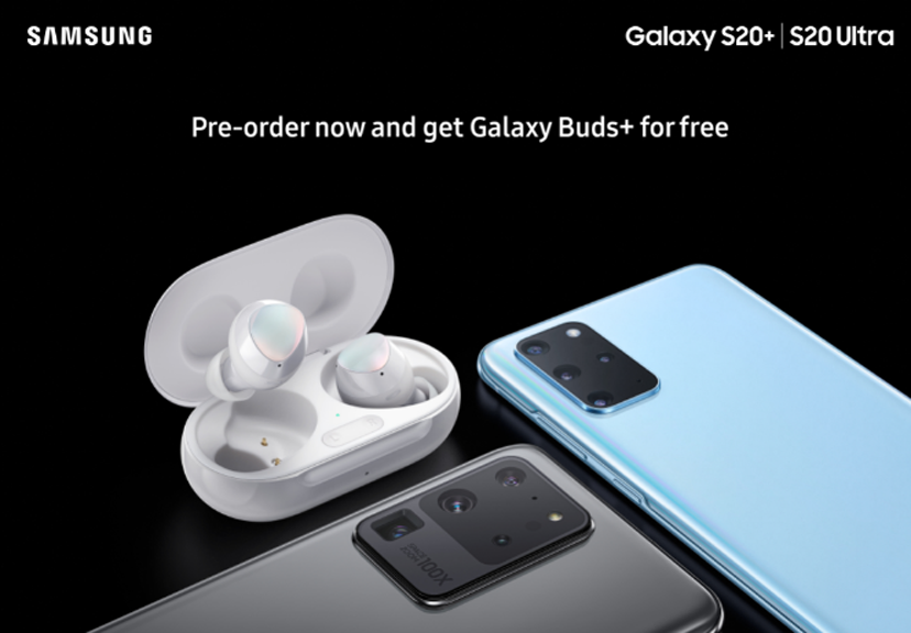 Lộ diện chương trình
đặt hàng và ốp lưng của Galaxy S20 series, xác nhận màu mới
trên Galaxy Buds+