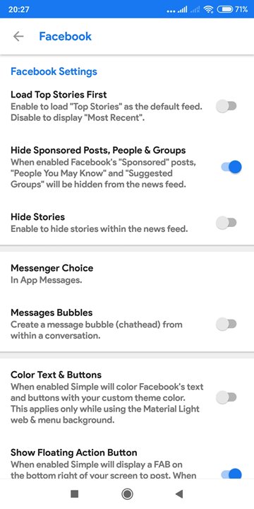 Simple Pro for Facebook: Ứng dụng thay thế
Facbook chính chủ hỗ trợ chặn quảng cáo, tùy biến giao
diện,... đang miễn phí trong thời gian ngắn