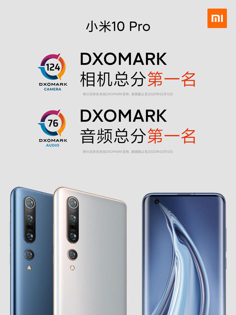 Xiaomi Mi 10 và Mi 10
Pro ra mắt: Snapdragon 865, camera chính 108MP dẫn đầu
DxOMark, màn hình 90Hz, giá từ 13.3 triệu đồng