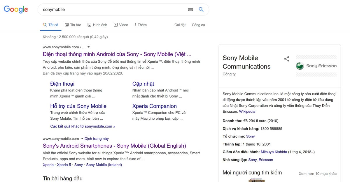 Trang web Sony Mobile chính thức ngừng hoạt động, sau
nhiều năm doanh số smartphone Xperia sụt giảm
