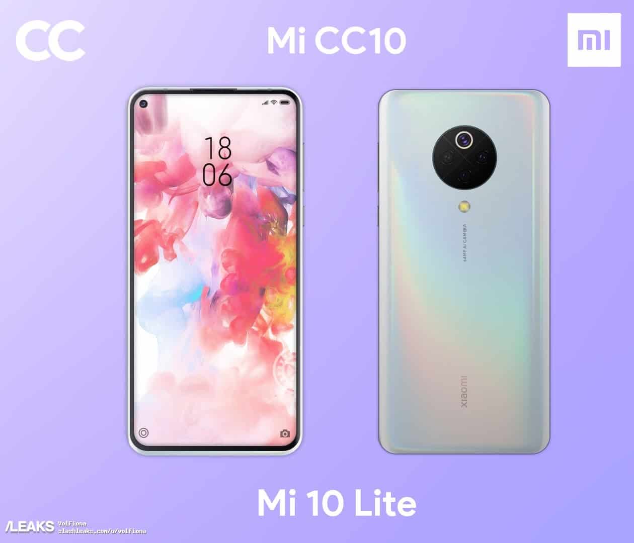 Lộ diện những hình
ảnh đầu tiên của phiên bản Xiaomi Mi 10 Lite