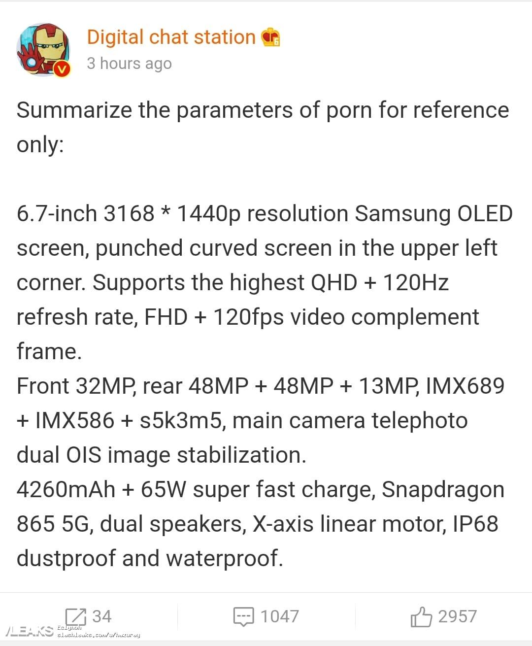 OPPO Find X2 lộ thông
tin cấu hình với Snapdragon 865, màn hình 2K 120Hz, 3 camera
sau, sạc nhanh 65W