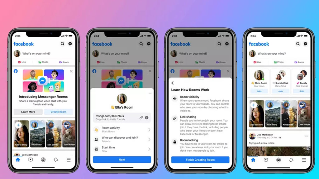 Facebook ra mắt
Messenger Rooms: Hỗ trợ gọi nhóm tối đa 50 người, tham vọng
soán ngôi Zoom