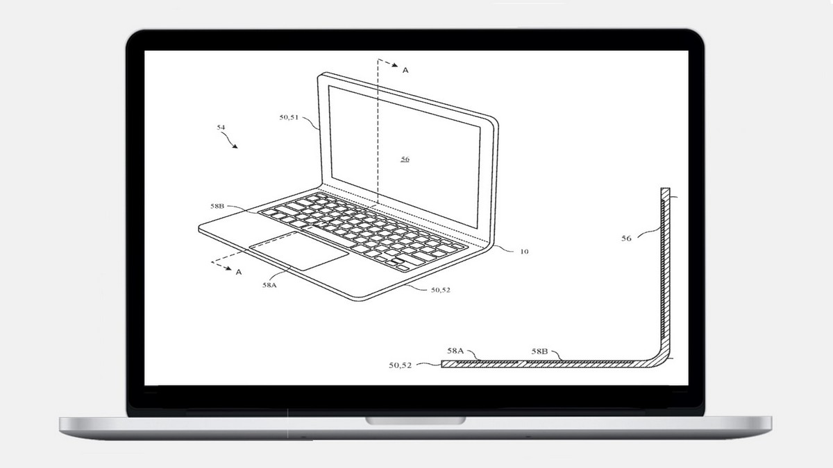 Lộ bằng sáng chế hệ thống bản lề uốn cong mới trên
Macbook