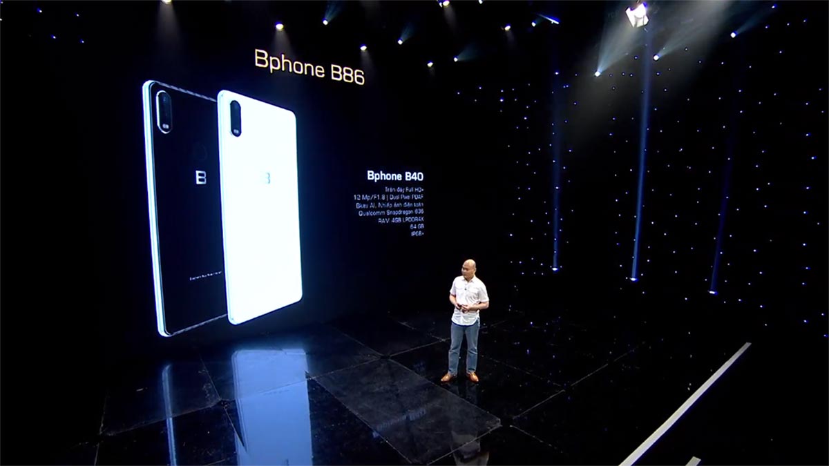 BKAV ra mắt Bphone
B60 & B40: Phiên bản ''Lite'' của
chiếc Bphone B86, giá từ 5.49 triệu đồng