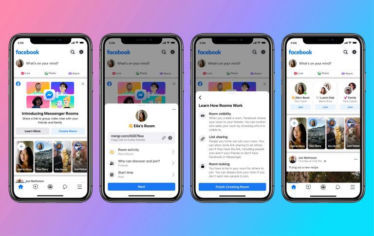 Facebook Messenger
Rooms chính thức ra mắt cho tất cả người dùng web và mobile,
hỗ trợ họp trực tuyến lên tới 50 người, nhiều tính năng
tuyệt vời hơn cả Zoom