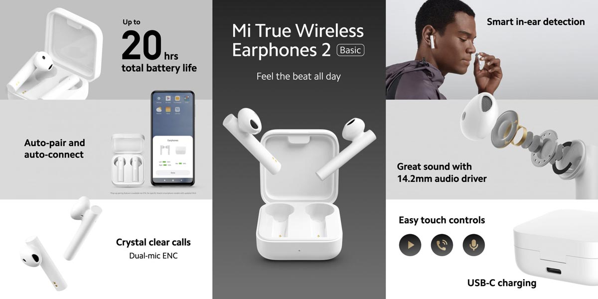 Mi True Wireless Earphone 2 Basic: Tai nghe
True Wireless mới của Xiaomi với thiết kế tương tự Airpods,
giá hơn 1tr VND