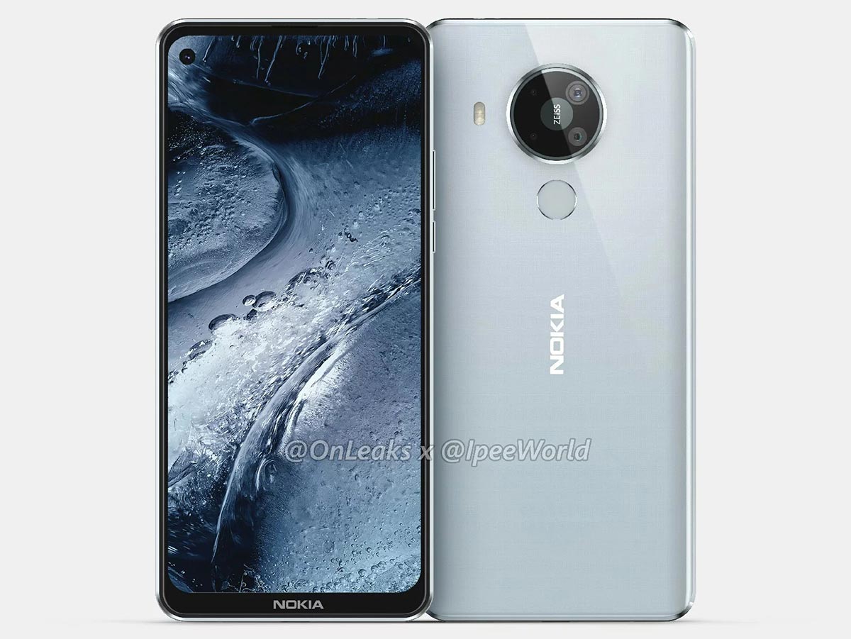 Nokia 7.3 lộ diện với
thiết kế màn hình đục lỗ, mặt lưng nhựa, 4 camera sau hình
tròn