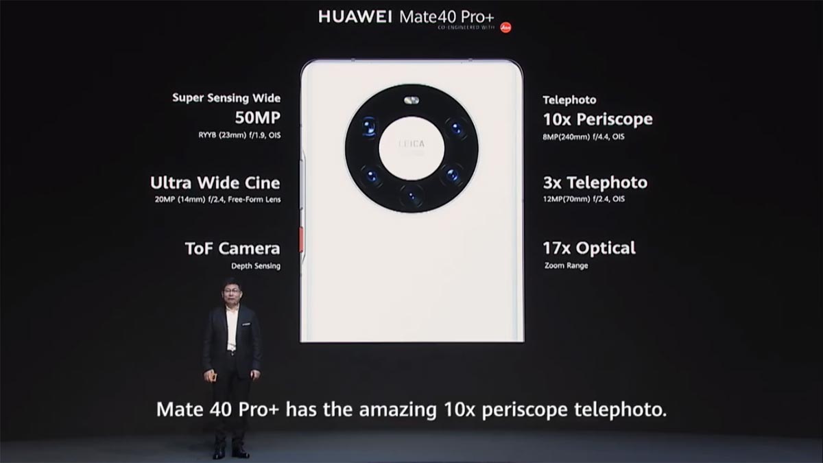 Huawei ra mắt Mate 40, Mate 40 Pro và 40 Pro+ 5G
với camera tròn, chip Kirin 9000 5G, giá khởi điểm 899 Euro
(gần 24.7 triệu VNĐ)